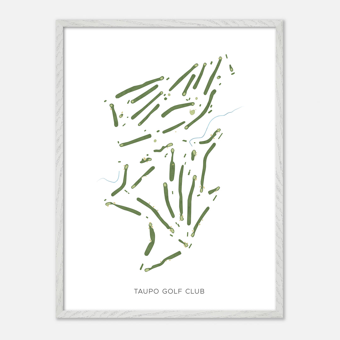 Print of Taupo Golf Club Modern Map
