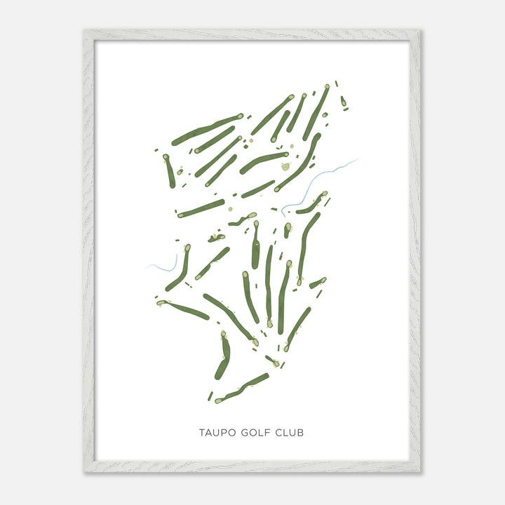 Print of Taupo Golf Club Modern Map