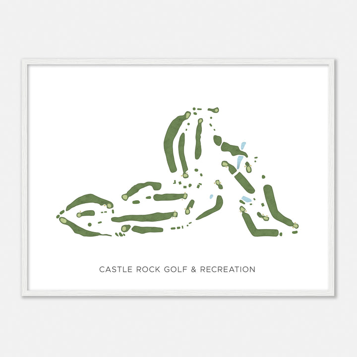 Print of Castle Rock Golf & Recreation Modern Map