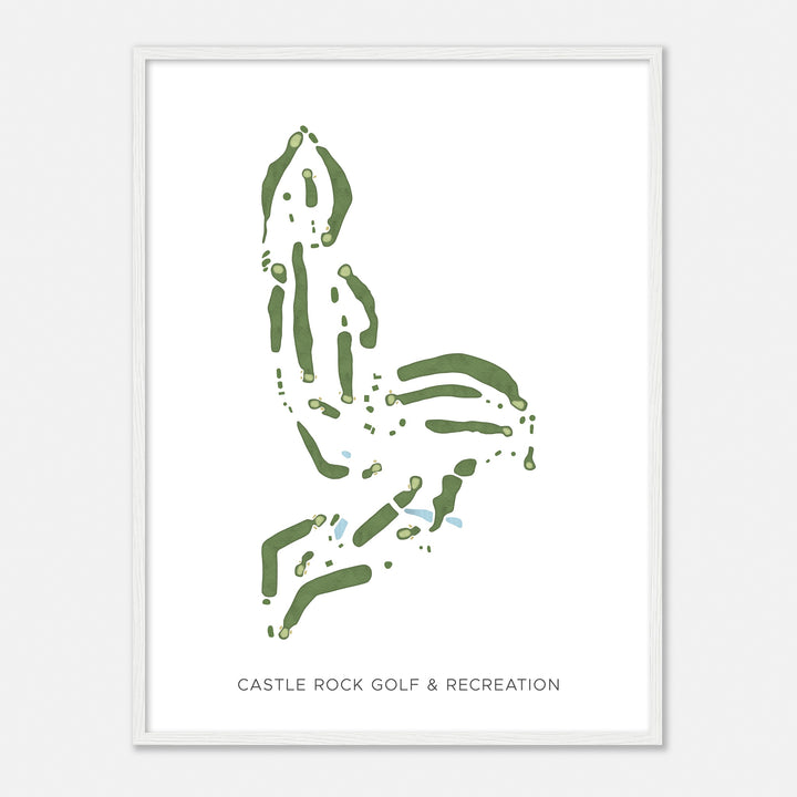 Print of Castle Rock Golf & Recreation Modern Map