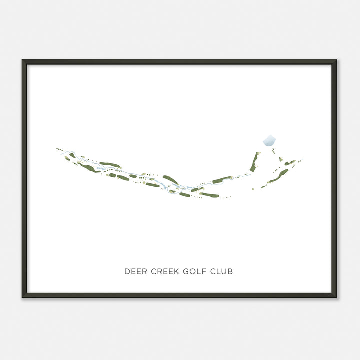 Print of Deer Creek Golf Club Modern Map