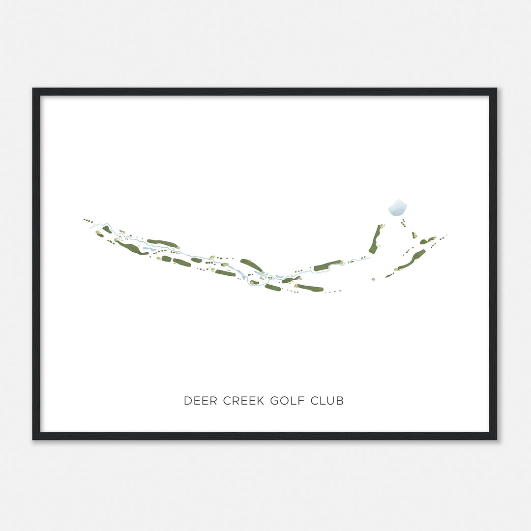 Print of Deer Creek Golf Club Modern Map