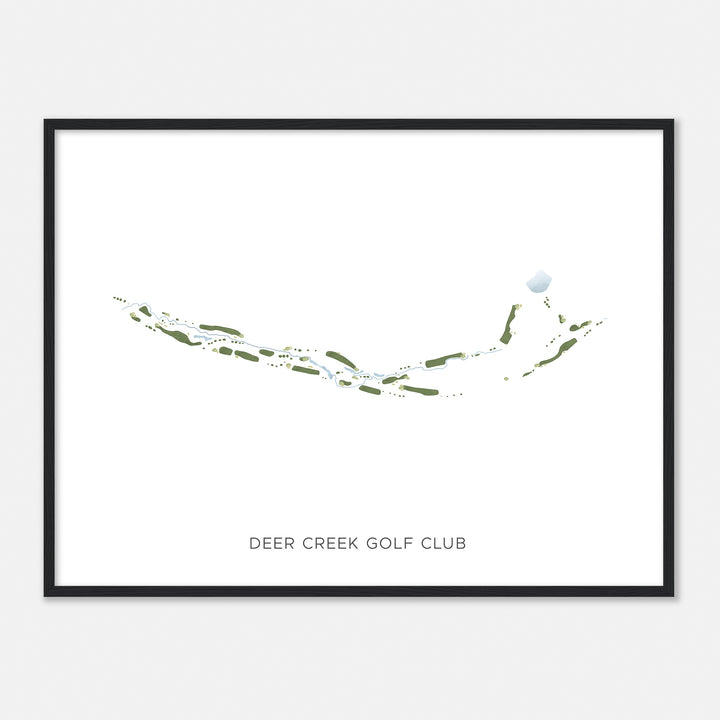 Print of Deer Creek Golf Club Modern Map