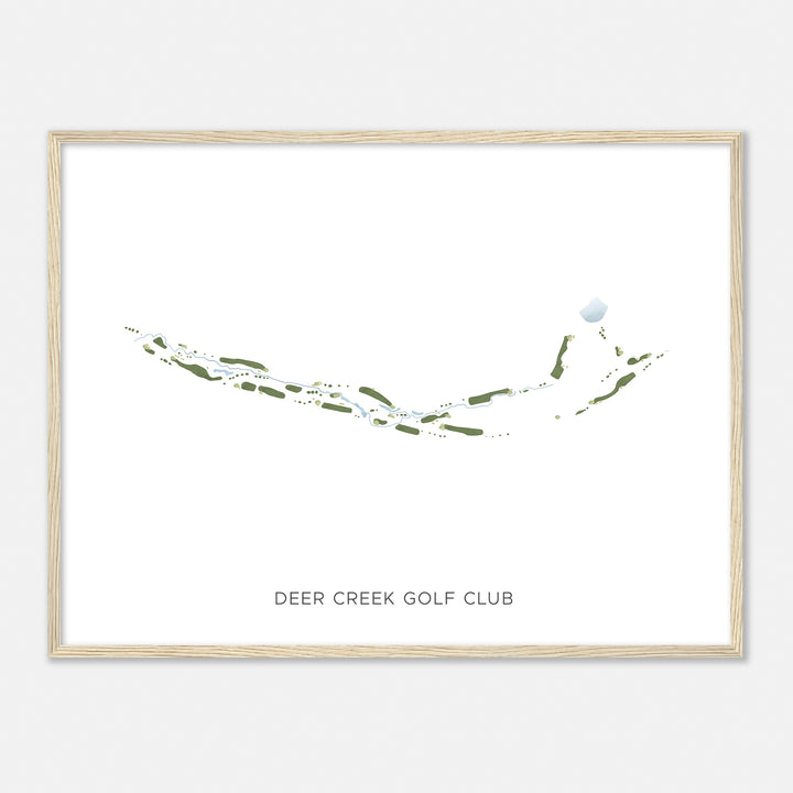 Print of Deer Creek Golf Club Modern Map