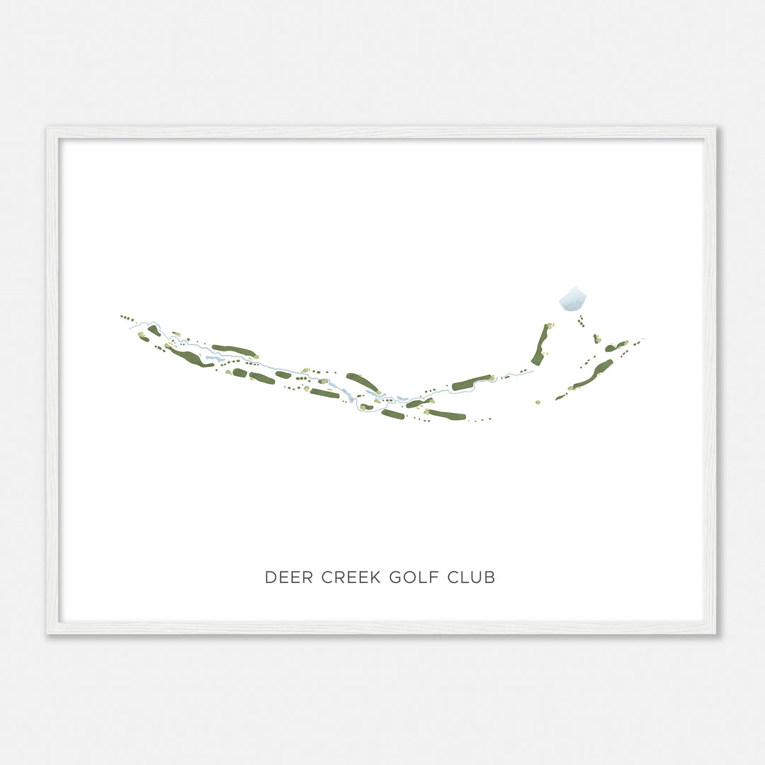 Print of Deer Creek Golf Club Modern Map