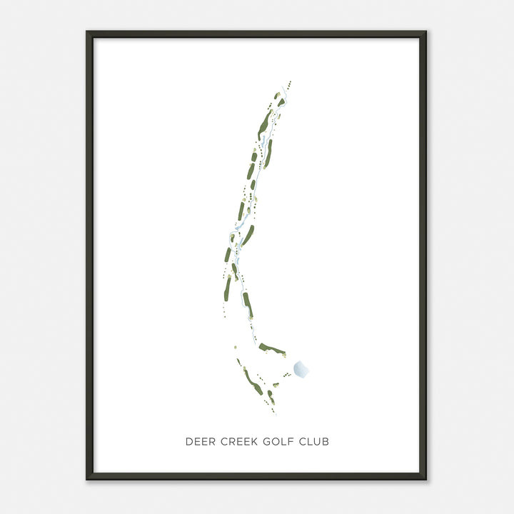 Print of Deer Creek Golf Club Modern Map