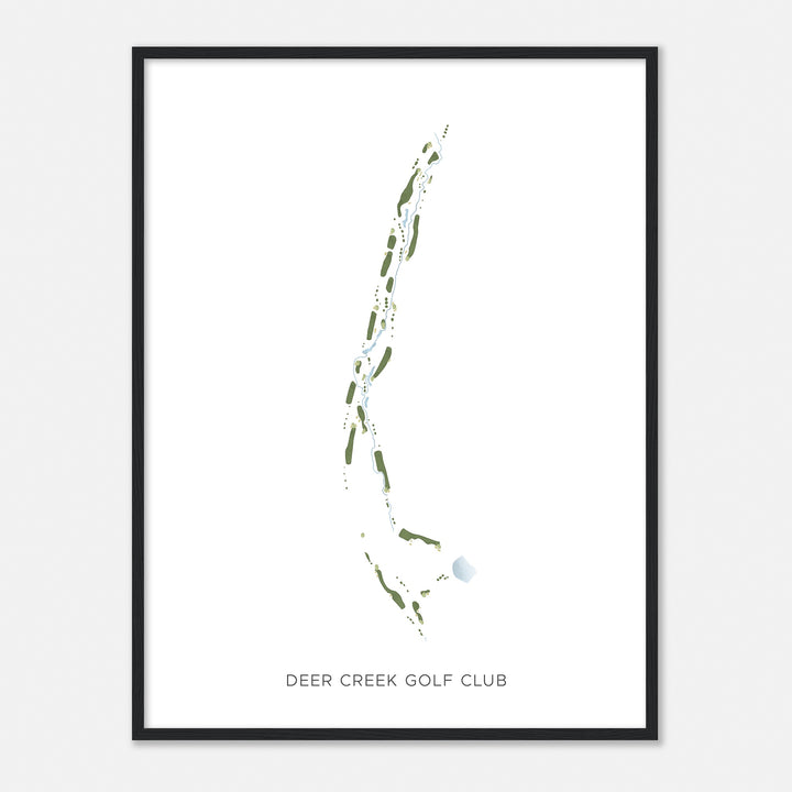 Print of Deer Creek Golf Club Modern Map