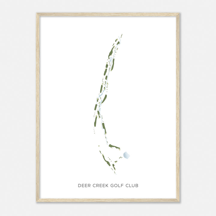 Print of Deer Creek Golf Club Modern Map