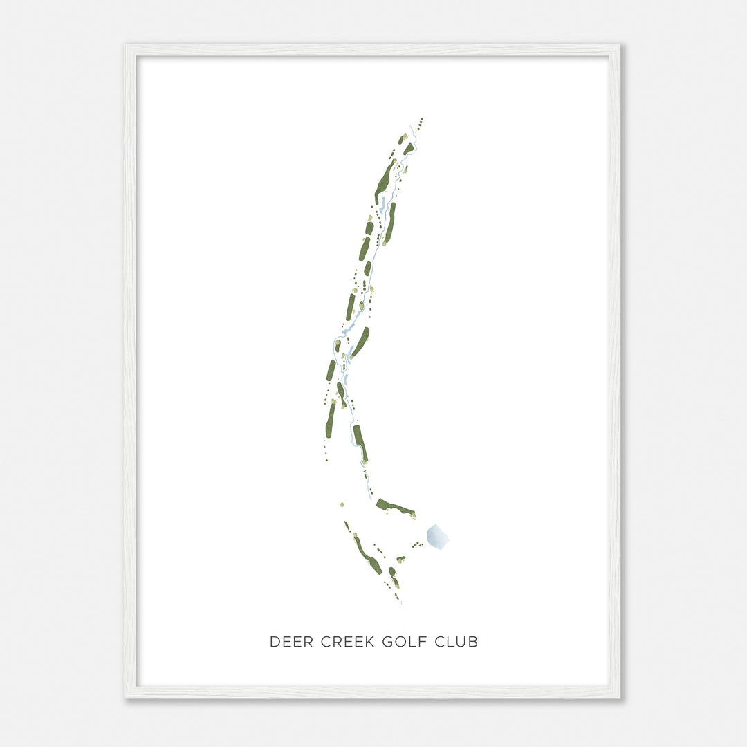 Print of Deer Creek Golf Club Modern Map