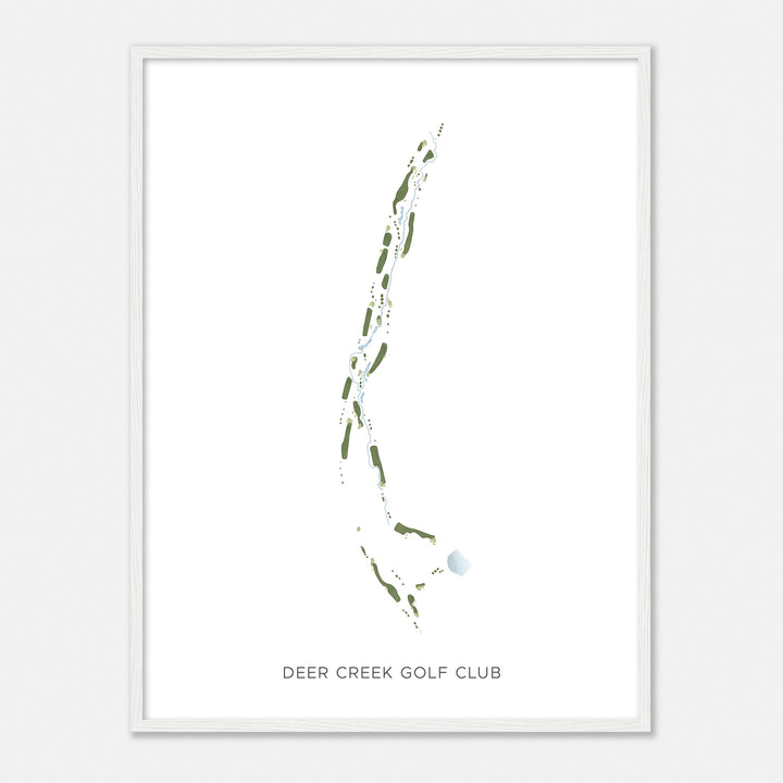 Print of Deer Creek Golf Club Modern Map