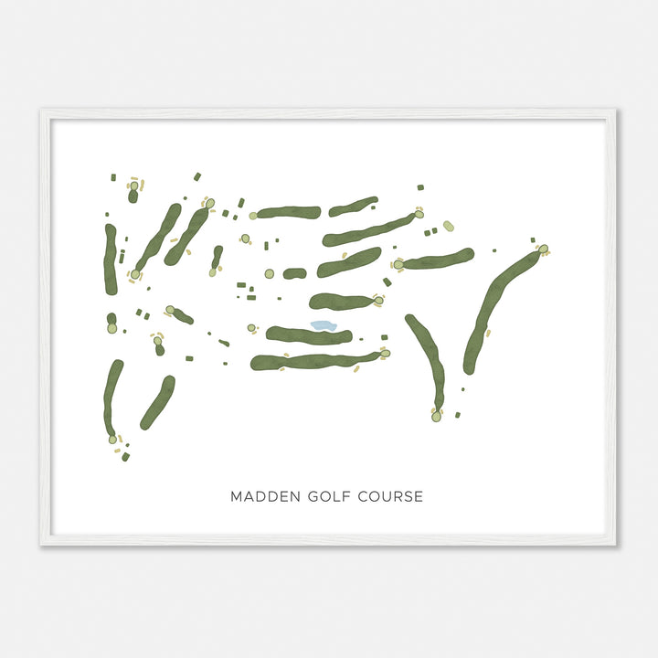 Print of Madden Golf Course Modern Map