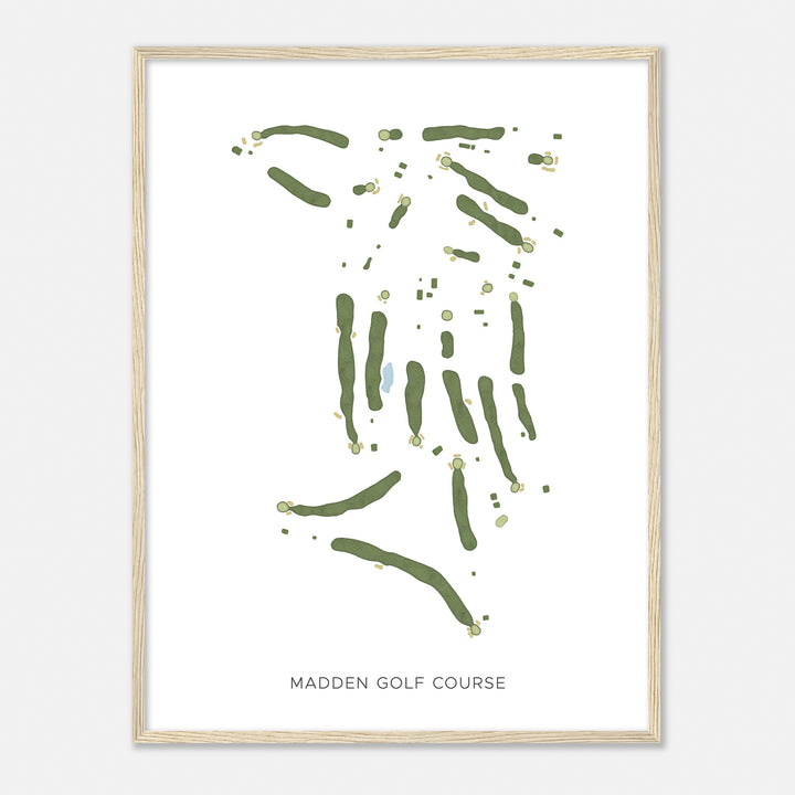 Print of Madden Golf Course Modern Map