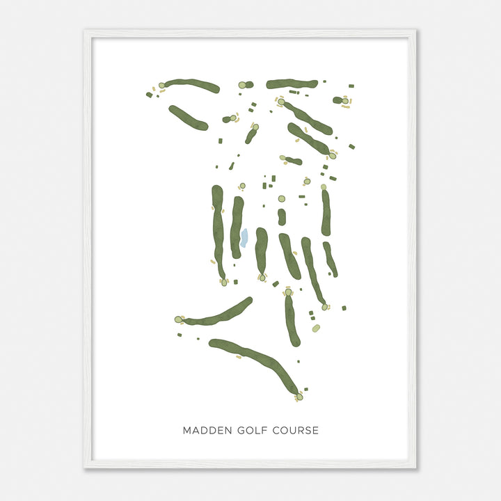 Print of Madden Golf Course Modern Map