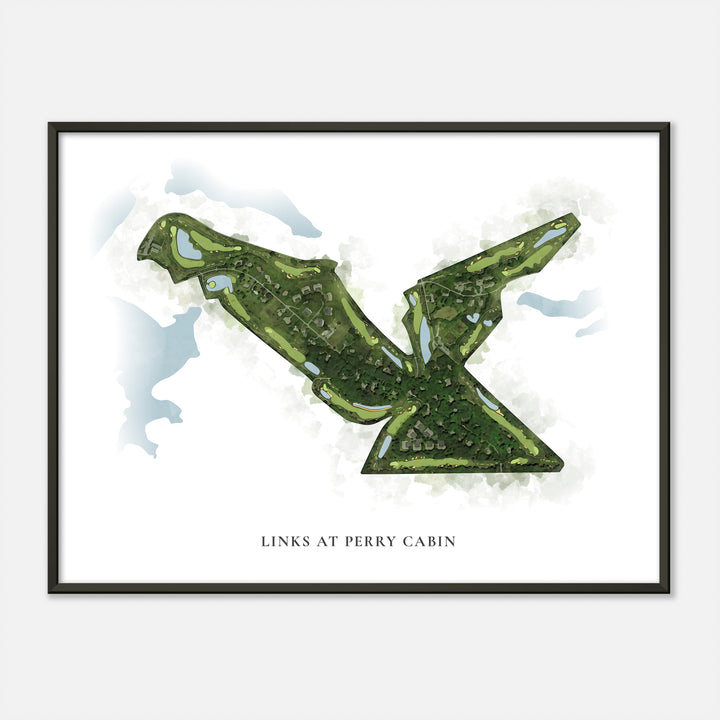 Print of Links At Perry Cabin Classic Map