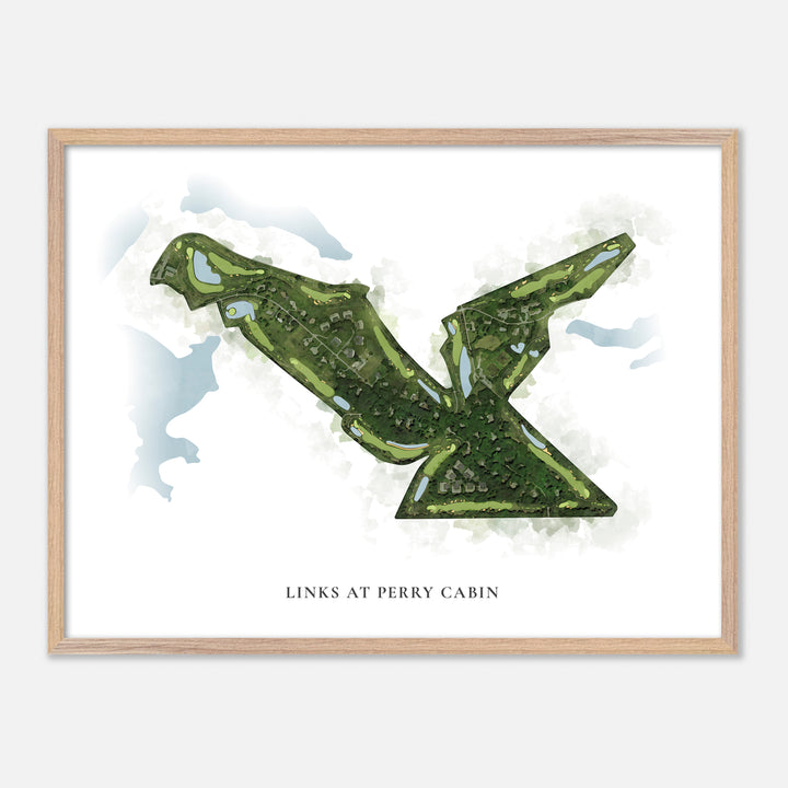 Print of Links At Perry Cabin Classic Map