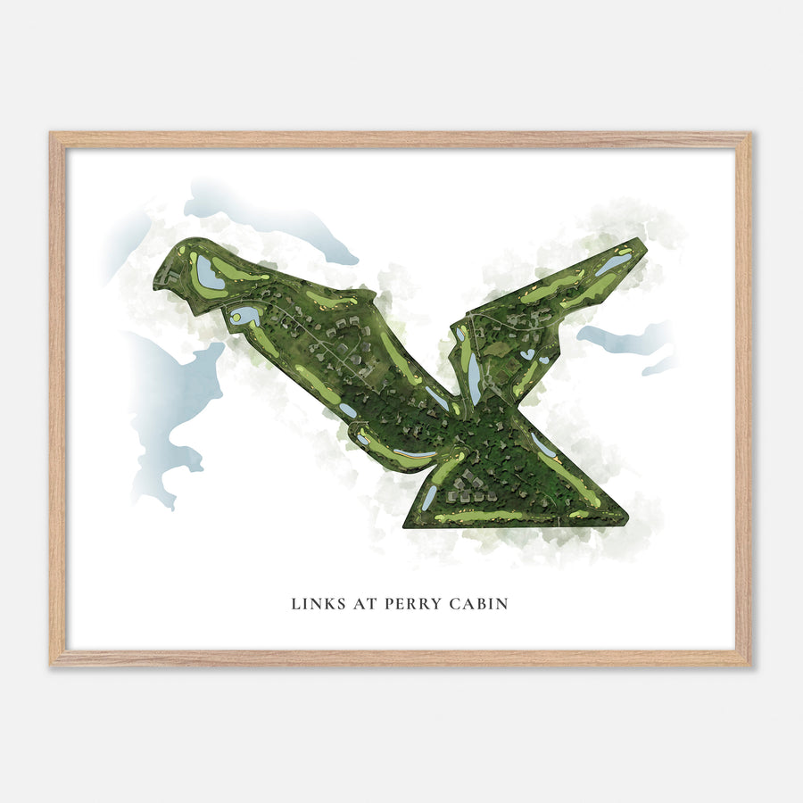 Print of Links At Perry Cabin Classic Map