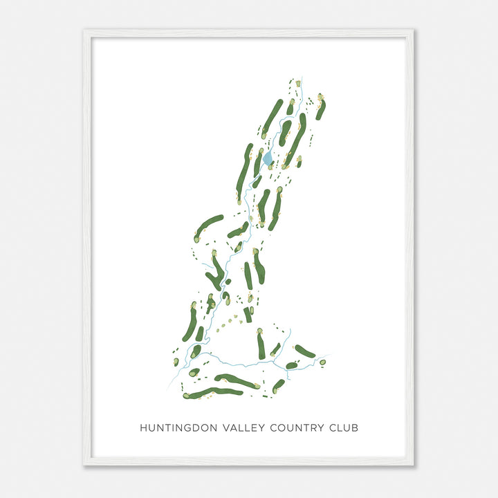 Print of Huntingdon Valley Country Club Modern Map