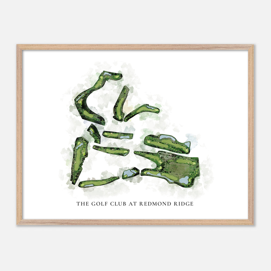 Print of The Golf Club At Redmond Ridge Classic Map