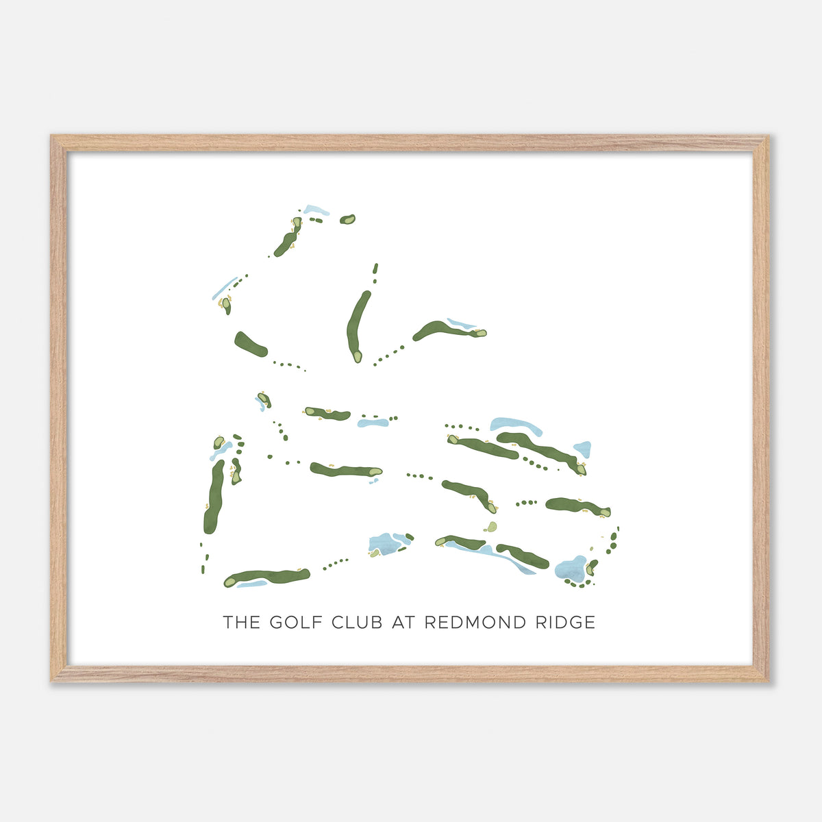 Print of The Golf Club At Redmond Ridge Modern Map