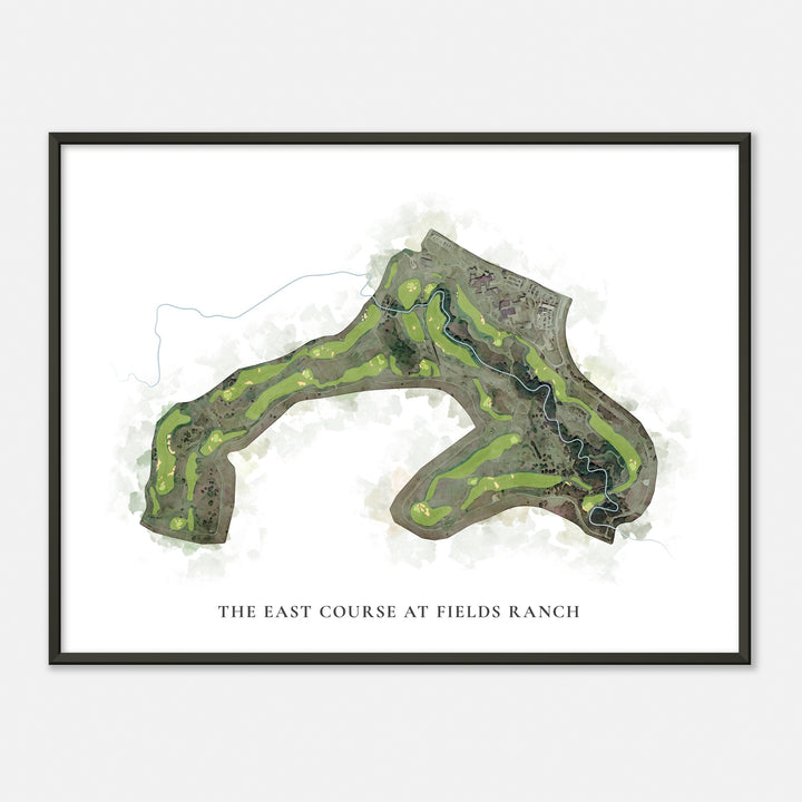 Print of The East Course At Fields Ranch Classic Map