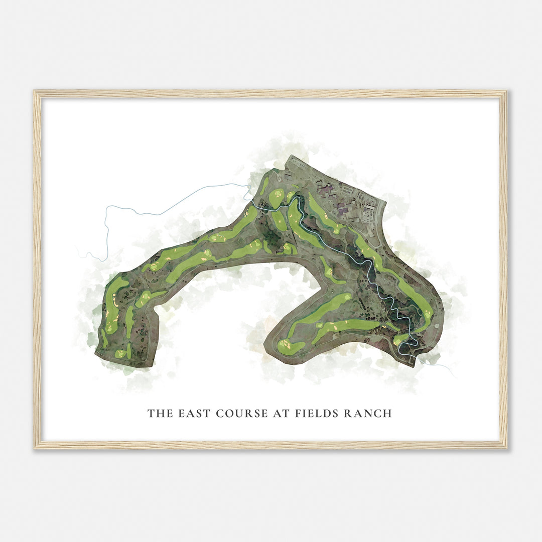 Print of The East Course At Fields Ranch Classic Map