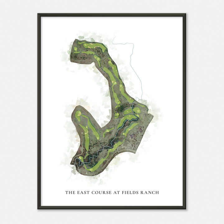 Print of The East Course At Fields Ranch Classic Map