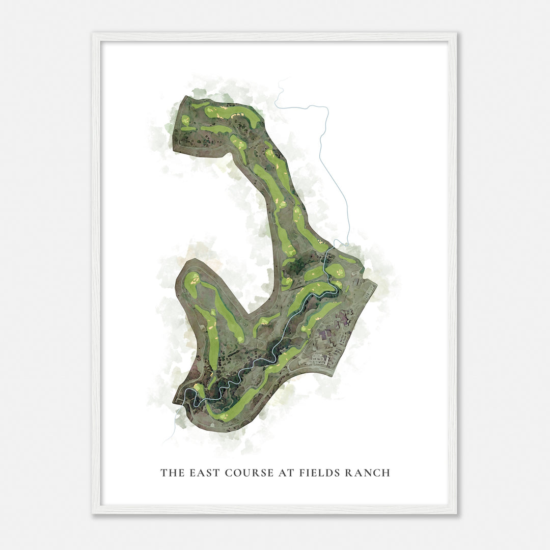 Print of The East Course At Fields Ranch Classic Map