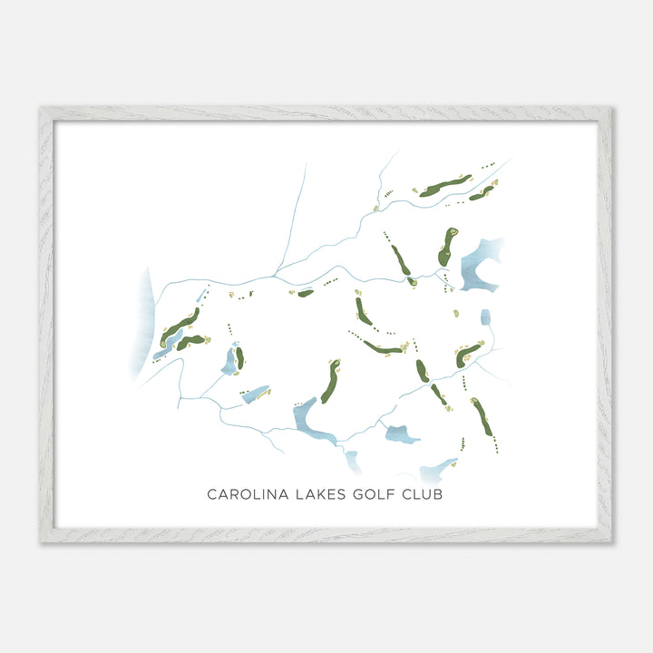 Print of Carolina Lakes Golf Club Modern Map
