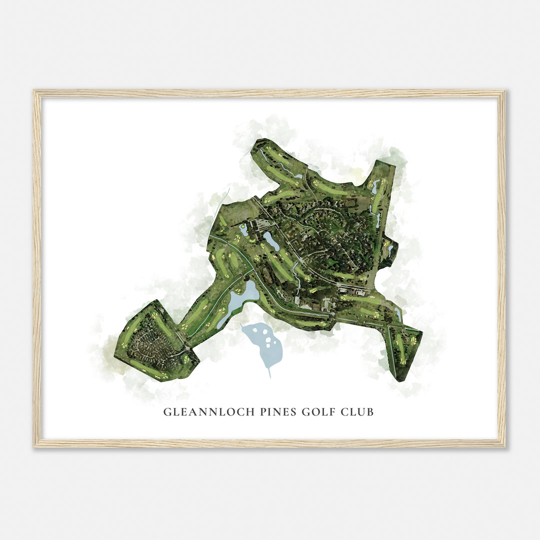 Print of Gleannloch Pines Golf Club Classic Map