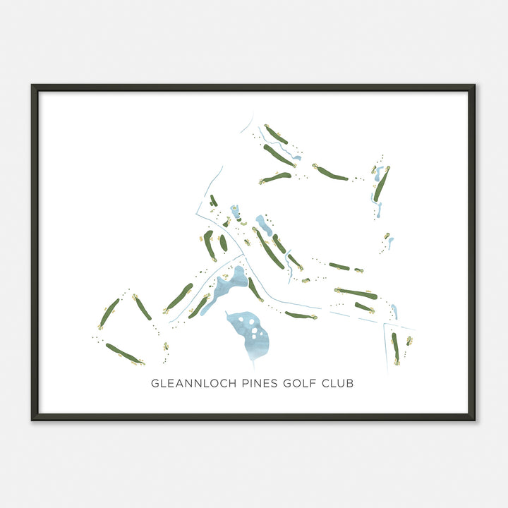 Print of Gleannloch Pines Golf Club Modern Map