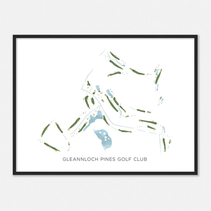 Print of Gleannloch Pines Golf Club Modern Map