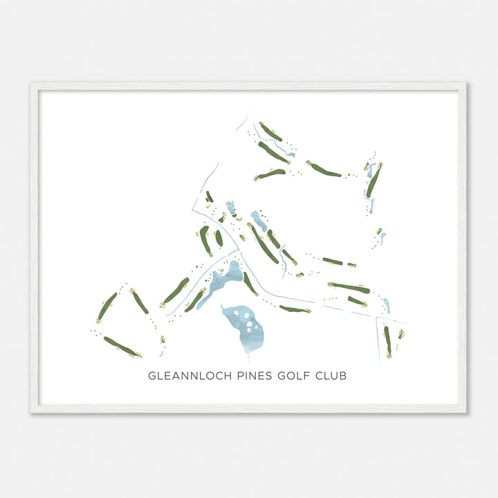 Print of Gleannloch Pines Golf Club Modern Map