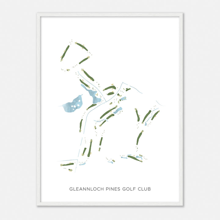 Print of Gleannloch Pines Golf Club Modern Map