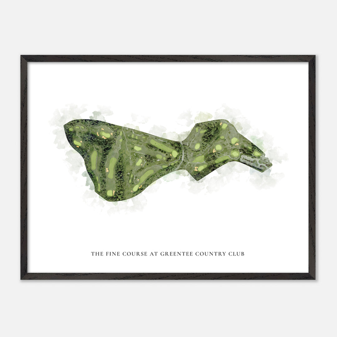 Print of The Fine Course at GreenTee Country Club Classic Map