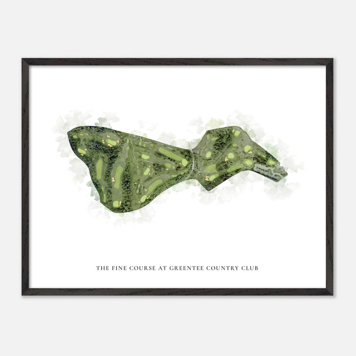 Print of The Fine Course at GreenTee Country Club Classic Map