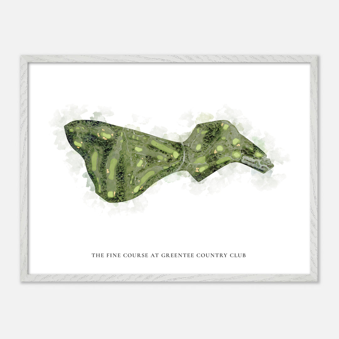 Print of The Fine Course at GreenTee Country Club Classic Map