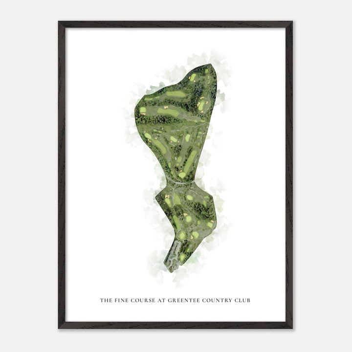 Print of The Fine Course at GreenTee Country Club Classic Map