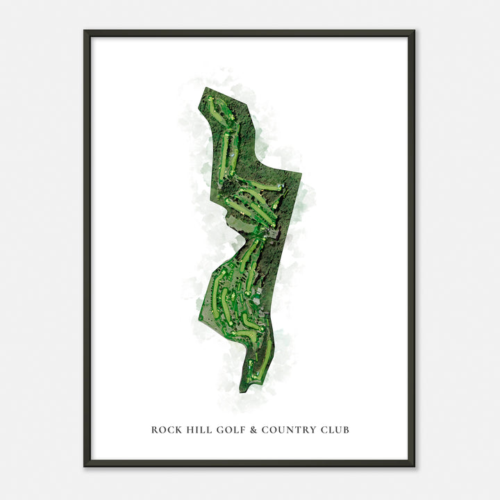 Print of Rock Hill Golf & Country Club Classic Map