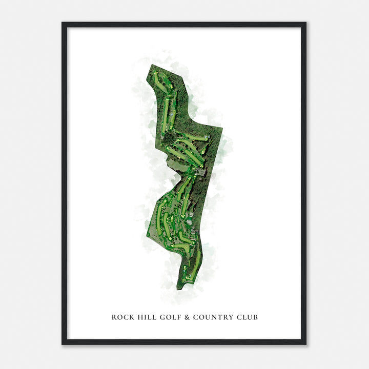 Print of Rock Hill Golf & Country Club Classic Map