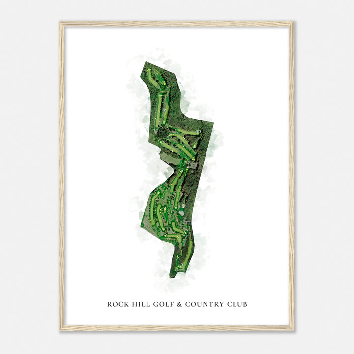 Print of Rock Hill Golf & Country Club Classic Map