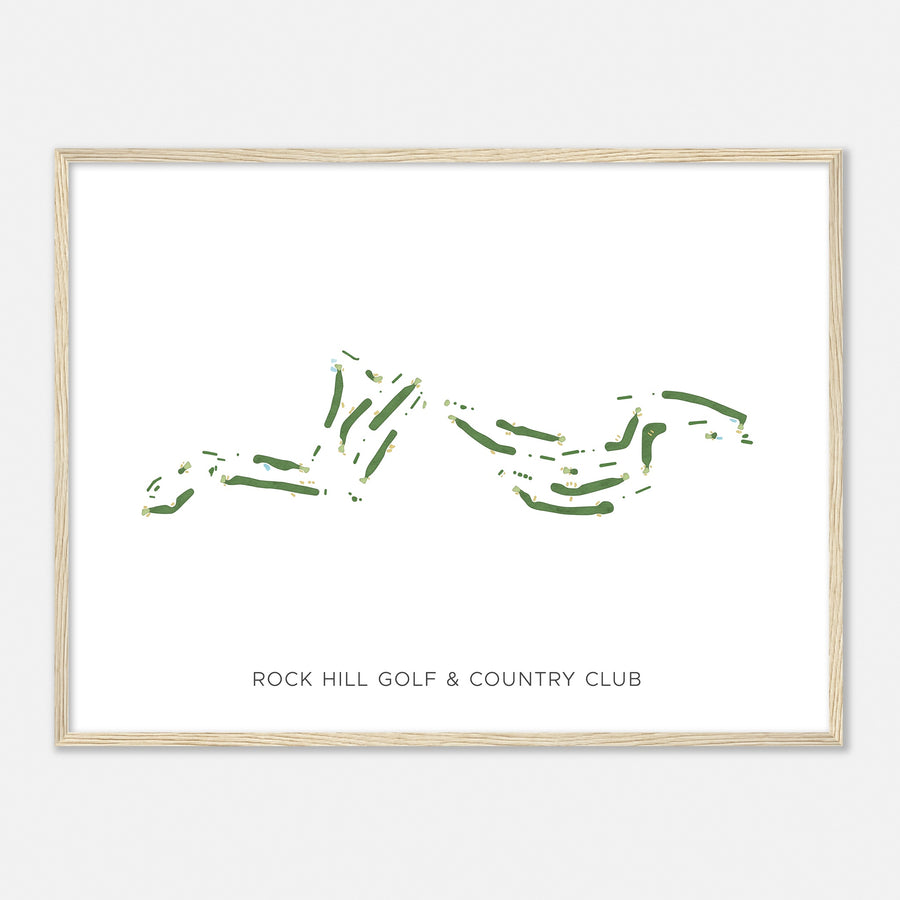 Print of Rock Hill Golf & Country Club Modern Map