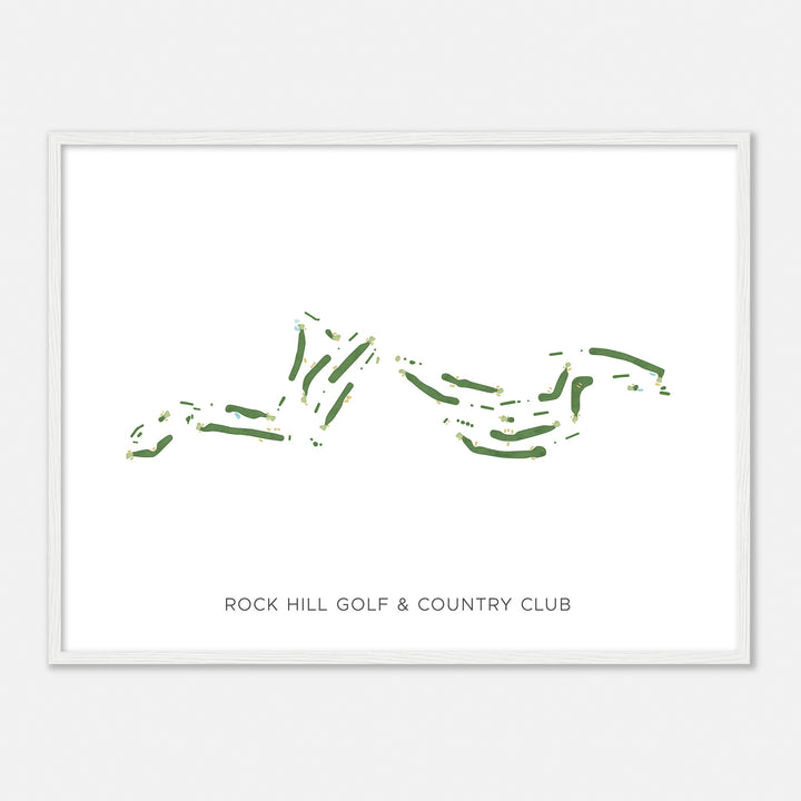 Print of Rock Hill Golf & Country Club Modern Map