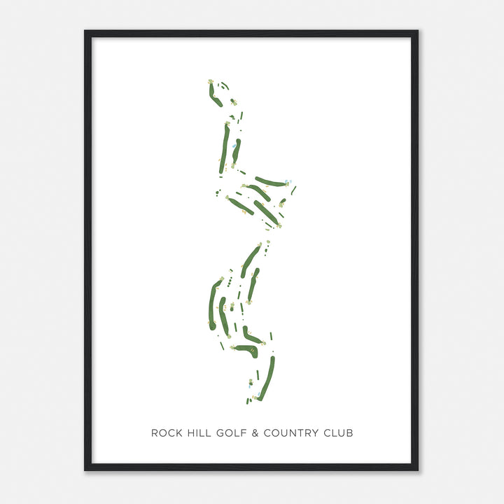 Print of Rock Hill Golf & Country Club Modern Map