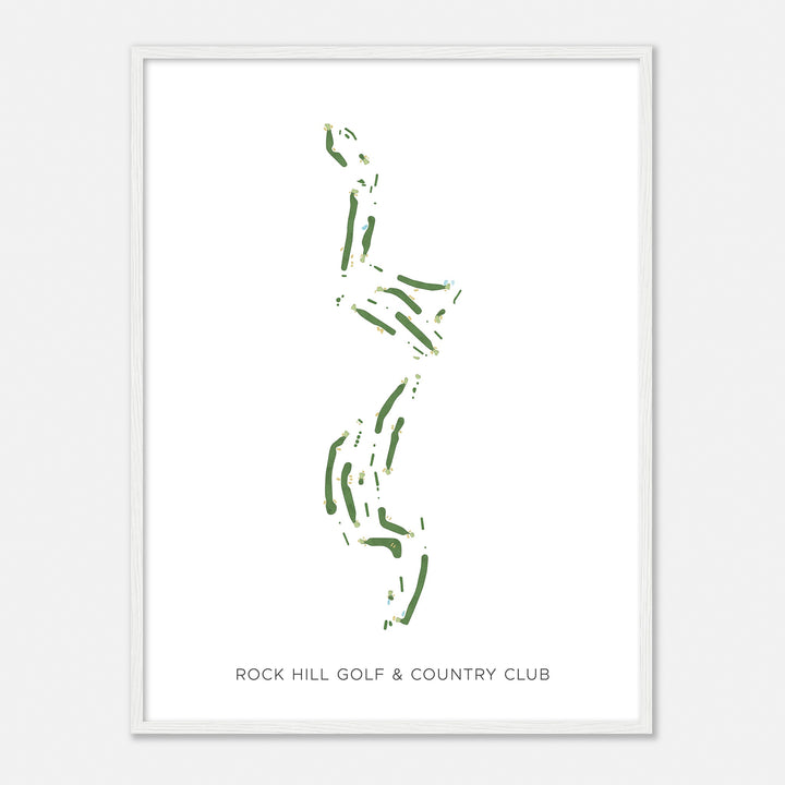 Print of Rock Hill Golf & Country Club Modern Map
