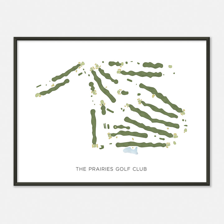 Print of The Prairies Golf Club Modern Map