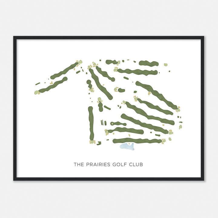 Print of The Prairies Golf Club Modern Map