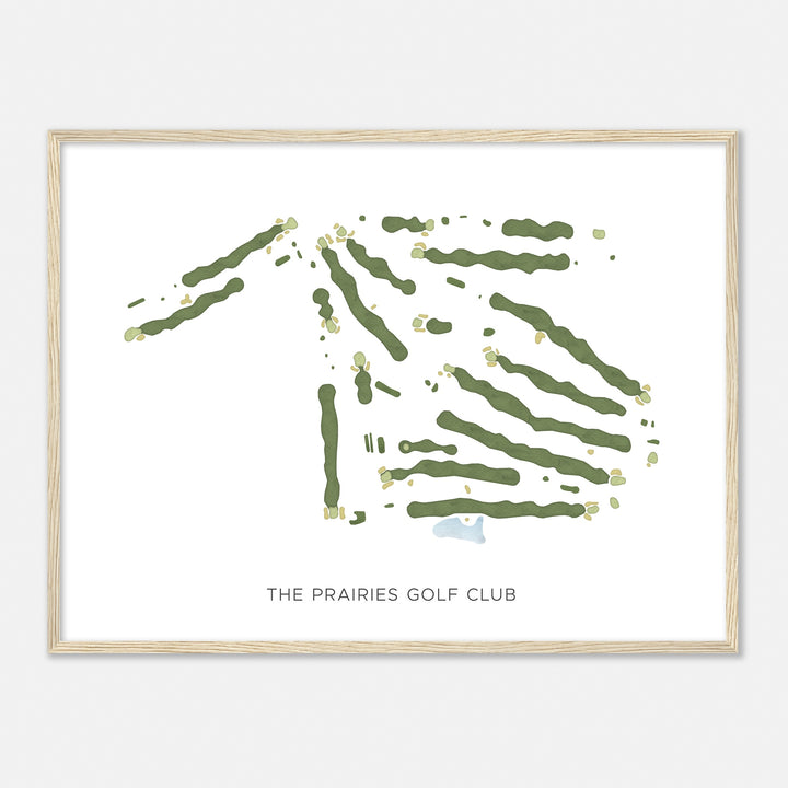 Print of The Prairies Golf Club Modern Map