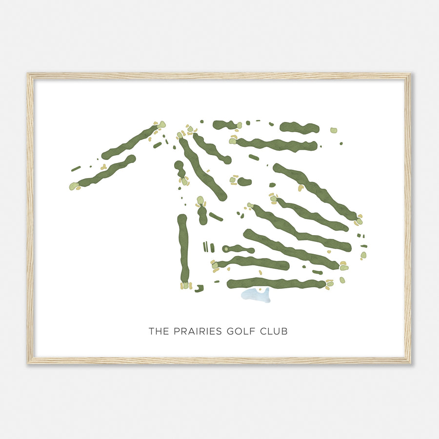 Print of The Prairies Golf Club Modern Map