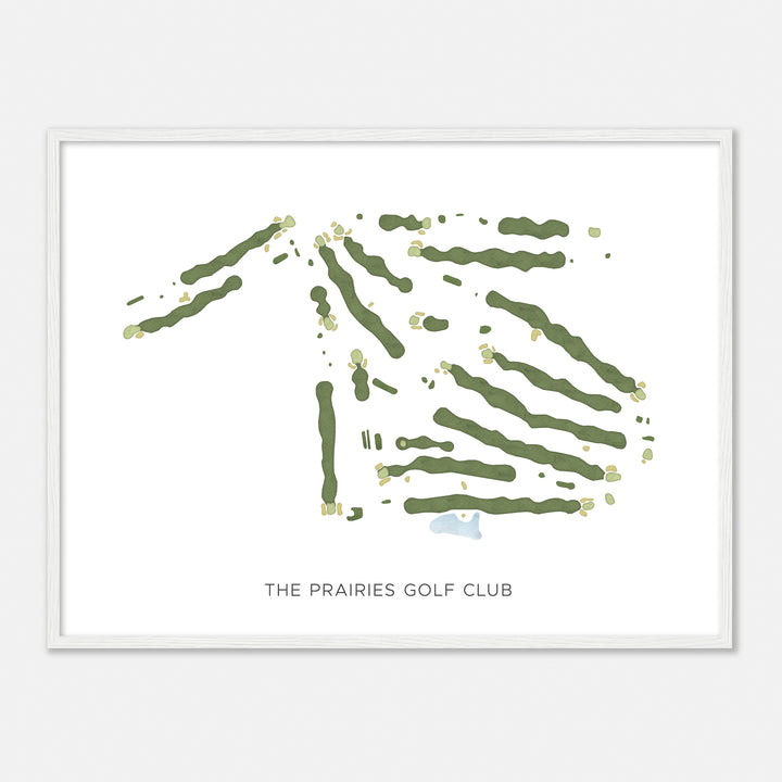 Print of The Prairies Golf Club Modern Map