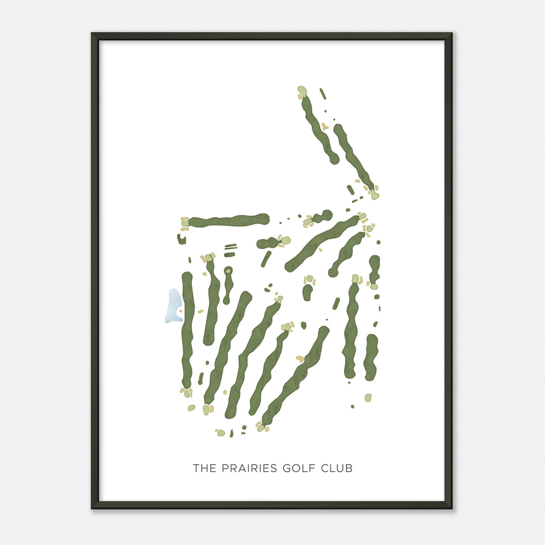 Print of The Prairies Golf Club Modern Map